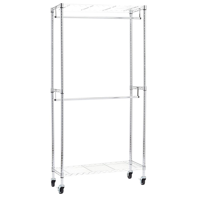 Double rod garment rack hotsell